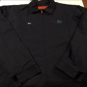 Cintas FedEx Navy Quilt Lined Work Jacket XL